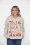 'Tis the Christmas Sweatshirt in Sand