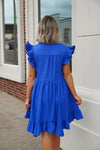 jayla dress in royal blue