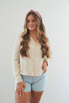 Cassie Top in Taupe