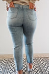 Ally High Rise Straight Crop Jeans