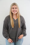 Mallori Top In Charcoal