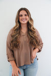Ollie Top in Taupe