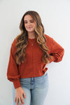 Zaylee Top in Rust