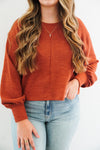 Zaylee Top in Rust