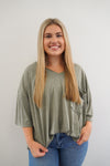 Quinn Top in Olive +
