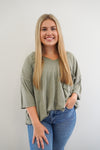 Quinn Top in Olive +