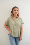 Miley Top in Olive