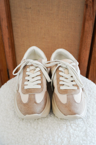 Amica Sneakers in Taupe // Madden Girl