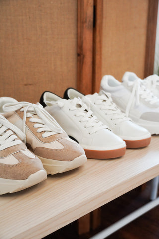 Amica Sneakers in Taupe // Madden Girl