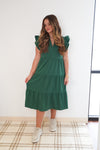 Ashlyn Midi Dress - Green +