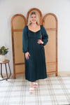 Emma Dress In Hunter Green