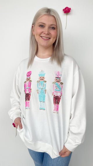 Three Nutcracker Sparkle Sweatshirt