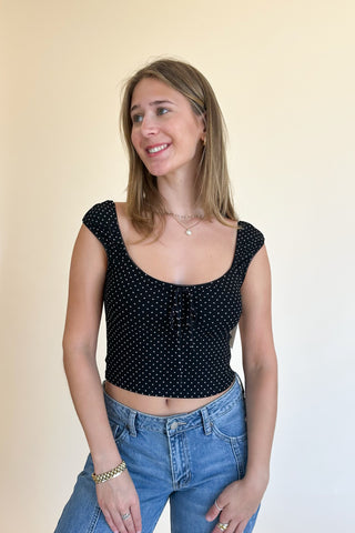 Iced Latte Top in Black