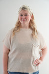 Grace Sweater Vest in Cream +