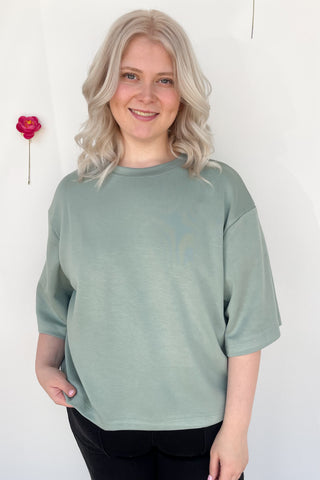 Scuba Everyday Top In Sage Green
