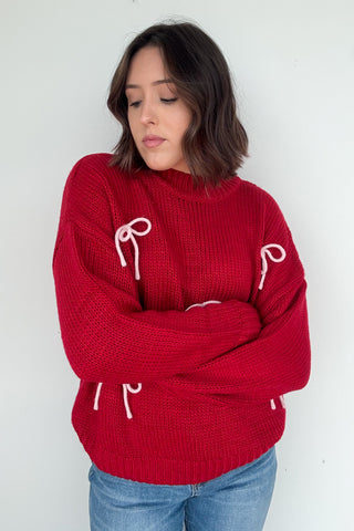 Pink Bow Sweater
