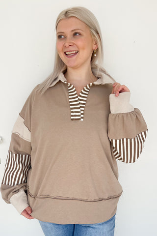 Veronica Sweater in Taupe