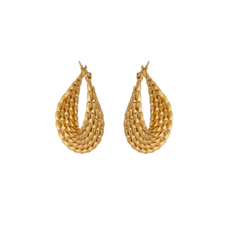 Woven Gold Earrings