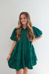 Ella Dress In Hunter Green +