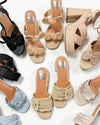 Linnen Natural Sandal // Dolce Vita