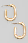 Mini Oval Hoop Earrings