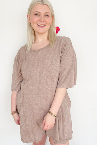 Chasing Dreams Romper - Mocha
