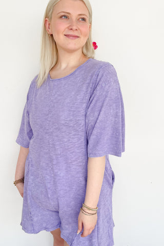 Chasing Dreams Romper - Lavender