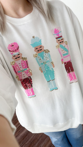 Three Nutcracker Sparkle Sweatshirt