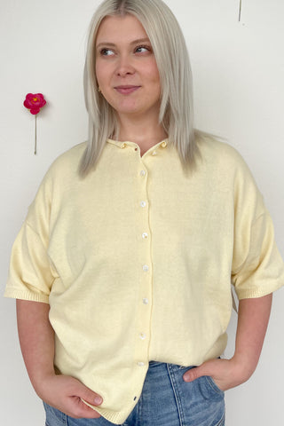 Nothing Basic Cardigan In Butter