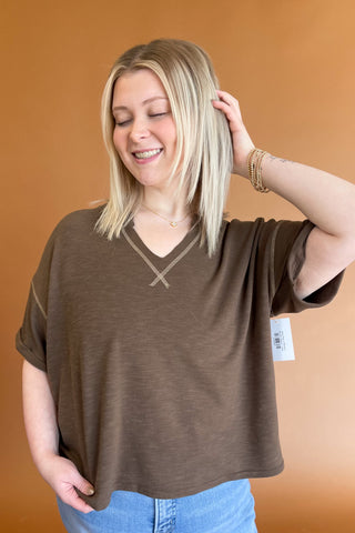 Alva Top in Mocha