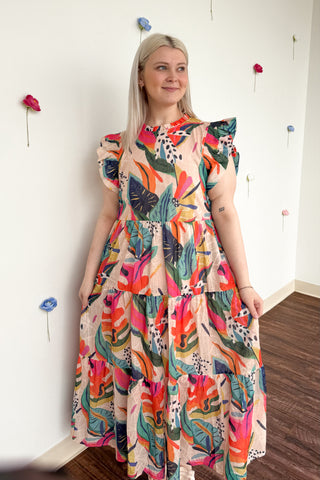 Tropical Days Midi Dress +