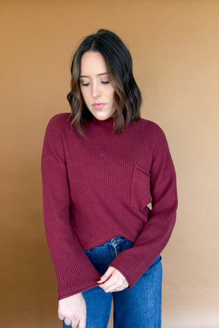 Sherry Sweater in Burgundy