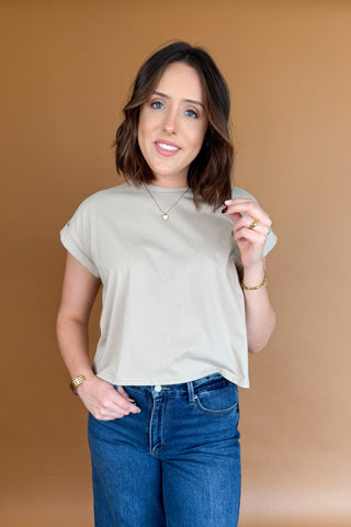 Miou Tee in Stone