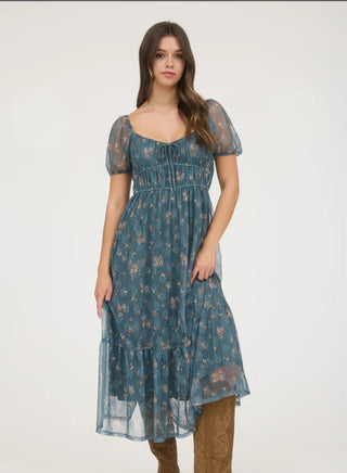 Fall Floral Dress