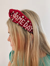 Game Day Headband in Burgundy