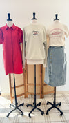 Razorbacks Stadium Coordinates Off White Micro Cropped Tee