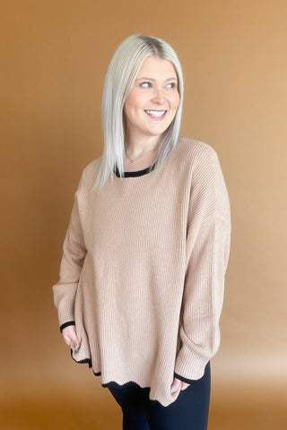 April Sweater in Mocha +