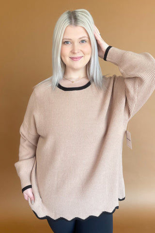 April Sweater in Mocha +
