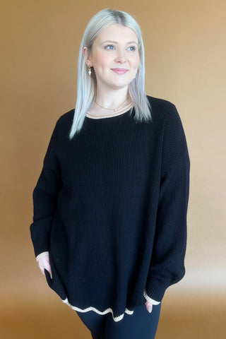 April Sweater in Black +
