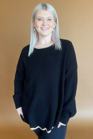 April Sweater in Black +