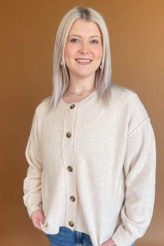 Caroline Cardigan in Ivory