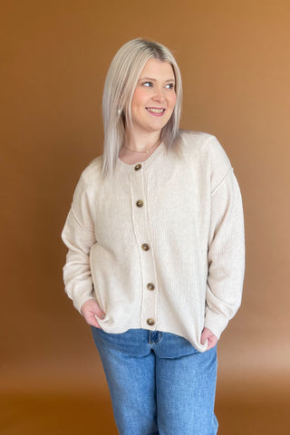 Caroline Cardigan in Ivory