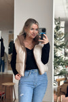 Aspen Reversible Vest in Cocoa NWA