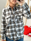 Ivory Plaid Button Down RT