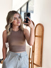 Aria Top in Taupe