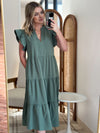 Ashlyn Midi Dress - Light Green