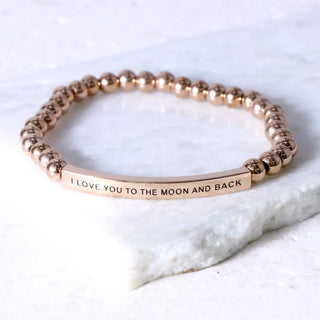 I Love You To The Moon and Back Bracelet