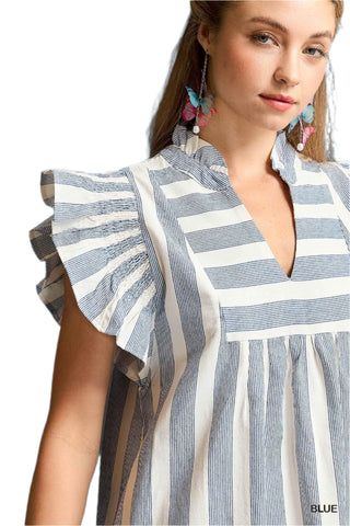 Right Place Dress in Blue +
