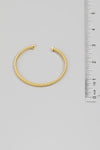 Solid Coiled Cuff Gold Bracelet