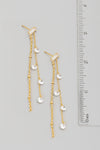 Dainty Rhinestone Chain Dangle Earrings